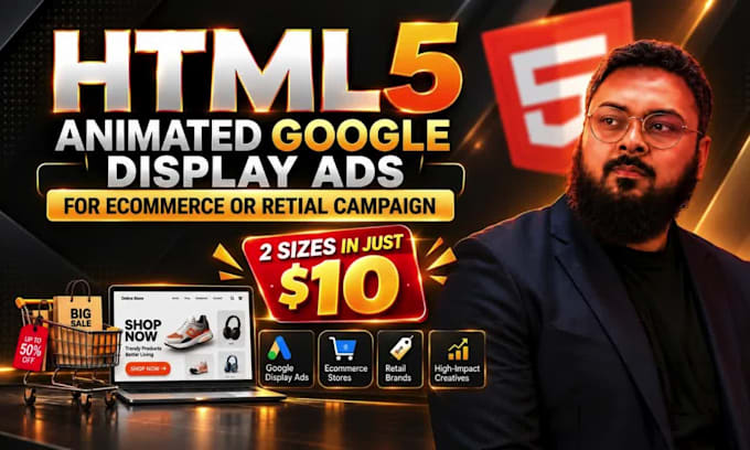 do HTML5 animated google display ads for ecommerce