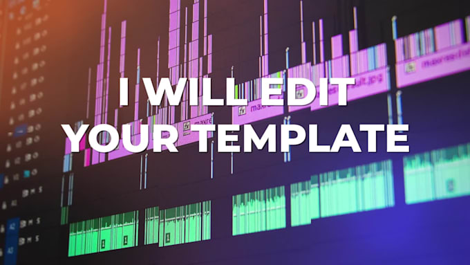 edit your after effects and premiere pro templates