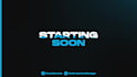 design blue animated stream overlay pack for twitch obs