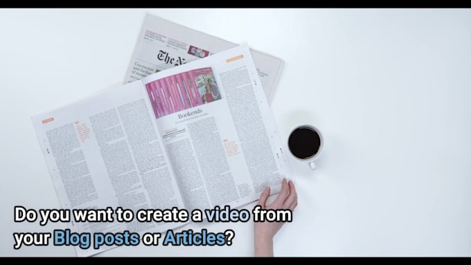 convert blog posts or articles in a video with voiceover