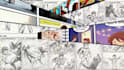 do stunning webtoon comic, manga comic, comic graphic novel hand sketching comic