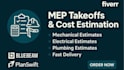 perform mep takeoffs and cost estimation
