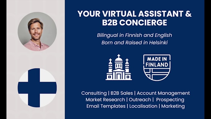 be your finnish virtual assistant and b2b concierge
