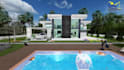 create exterior 3d modeling with revit, hd images with lumion
