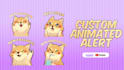 do custom alert for your stream twitch, kick, facebook or gaming