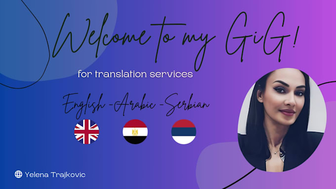 provide translation in english, arabic and serbian