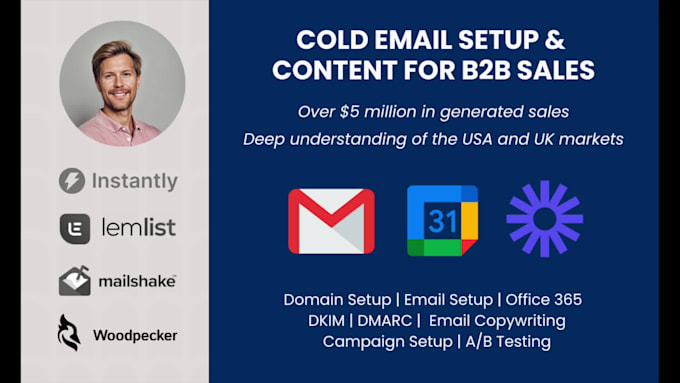 Launch your b2b cold email campaigns with instantly, woodpecker or ...