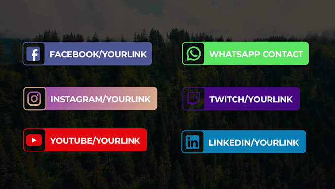 create animated social media lower third notification pack