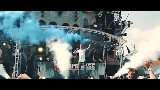 make a hardstyle music festival video for your song