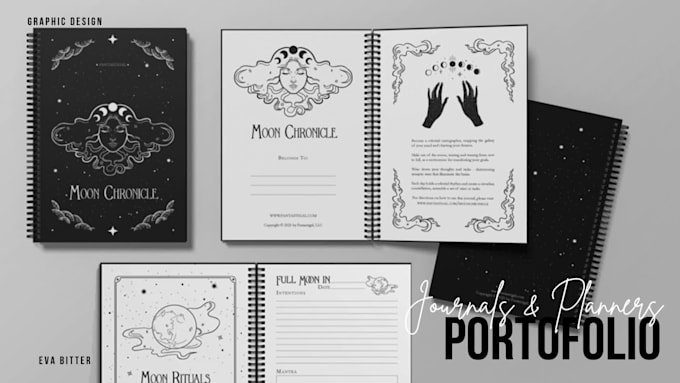 design planner motivational journal notebook