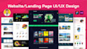 web template, website template, uiux, web mockup, landing page design in figma