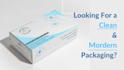do simple but modern medical packaging and label design