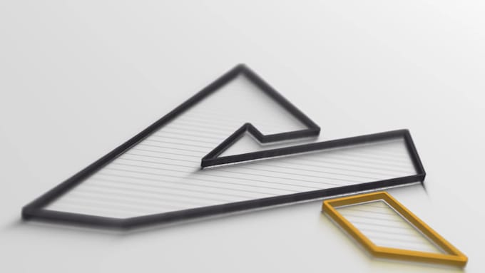 create simple 3d fluid logo intro