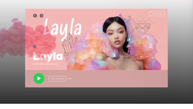 do eye catching spotify banner for music artist or podcast