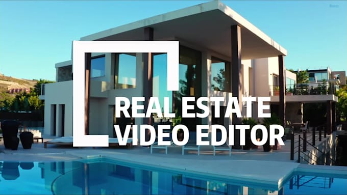 do professional real estate or property video editing