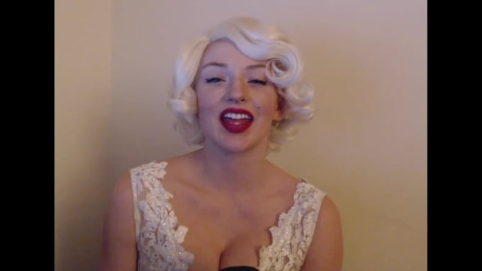 create a personalized video for you from marilyn monroe