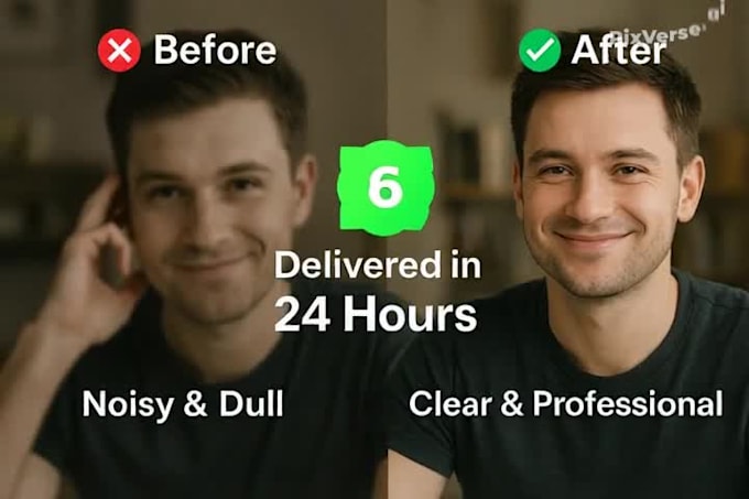 professionally enhance, clean up, and upscale your video to high resolution