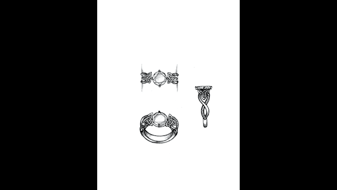 draw technical jewelry sketches