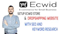 set up ecwid dropshipping store and shop
