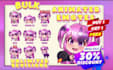 custom animated twitch kick emotes chibi, emoji, badges, pngtuber, discord, bulk