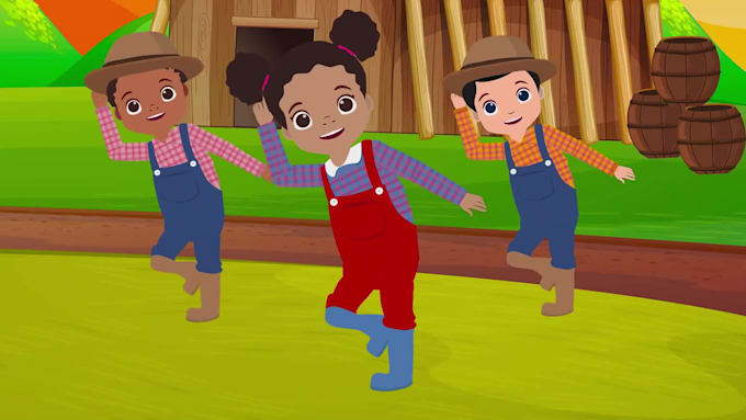design amazing 2d kids animation