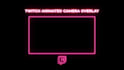 design an animated webcam overlay with neon and effects