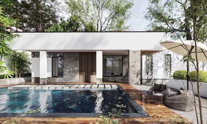 Create 3d rendering interior design and exterior design by Mojtaba1968 ...
