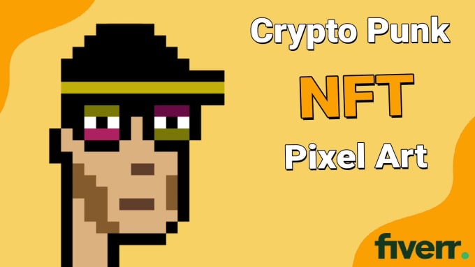 Create a custom crypto punk pixel art nft sellable design