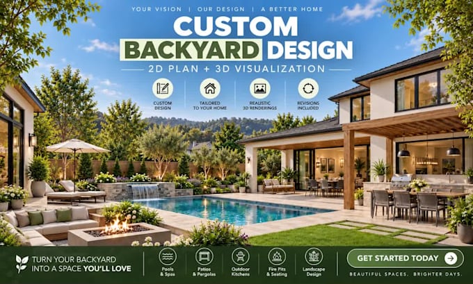 design your custom backyard and outdoor living space