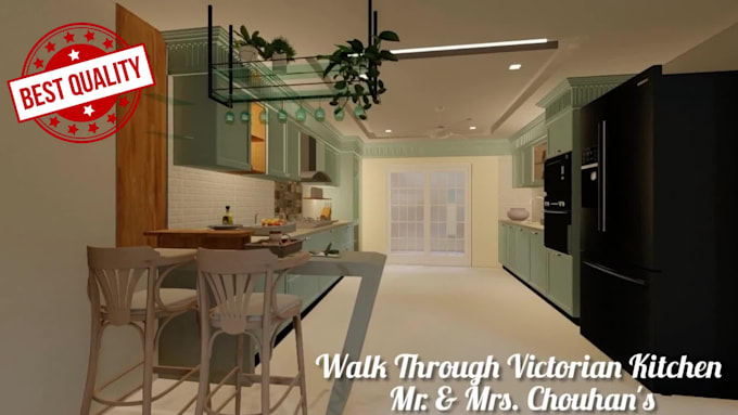 Design your kitchen with 3d realistic render by Gunjan_tomar24 | Fiverr