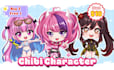 draw chibi art character for pfp, vtuber, emotes and kawaii