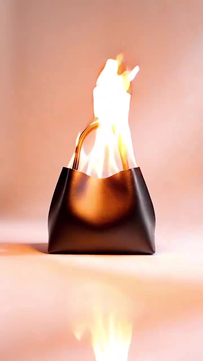 render bag animation , cgi video ads, vfx product animation, cgi art