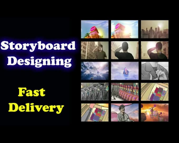 professional storyboard artist, create storyboard frames