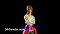 3d character model and texture in zbrush, cinema 4d, maya