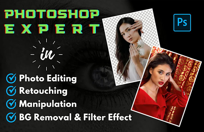 do professional photoshop editing and photo retouching very fast