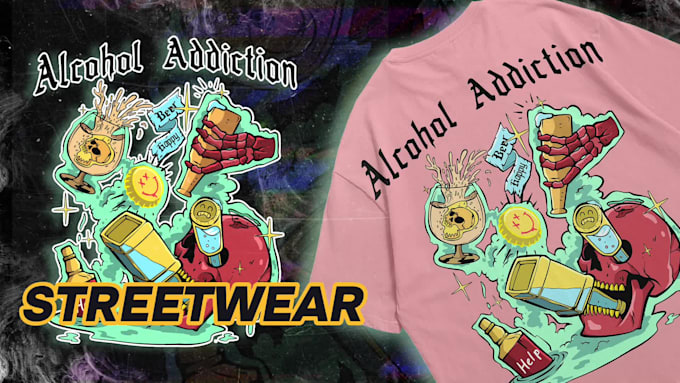 Crear diseños personalizados de camisetas streetwear para tu marca