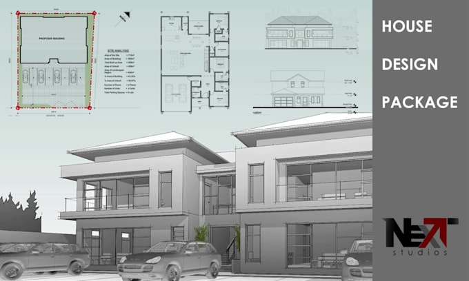 provide a full home design, architectural plans and 3d renderings