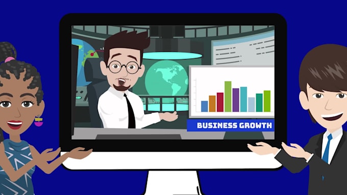 create 40 second 2d animated explainer video