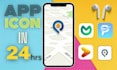 craft stunning app icon logo and favicon design