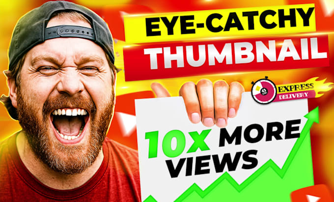 create clickbait eye catchy youtube thumbnail in super fast