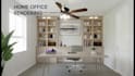 create photorealistic home office 3d interior rendering