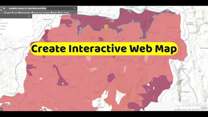 do web gis development and map production