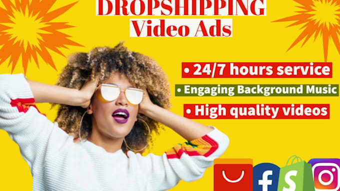 create dropshipping video ads for tik tok ads or facebook ads