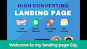 build high converting landing page or coming soon page in 24 hours