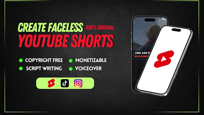 Create faceless orignal youtube shorts, reels and tiktok videos by ...