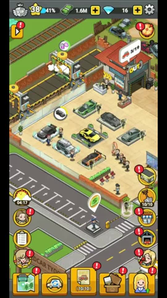 develop a tycoon simulator game like idle gas station or food business