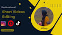 do instagram reels, youtube videos and tiktok video editing