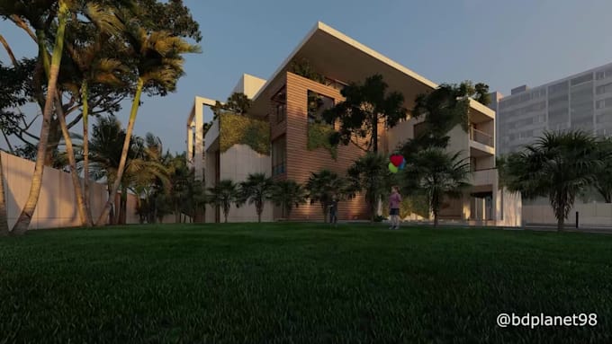 create professional 3d architectural rendering, animation, and walkthrough video