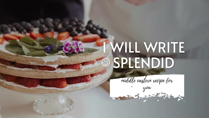 write splendid middle eastern recipe for you