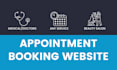 make a service booking website or appointment booking website